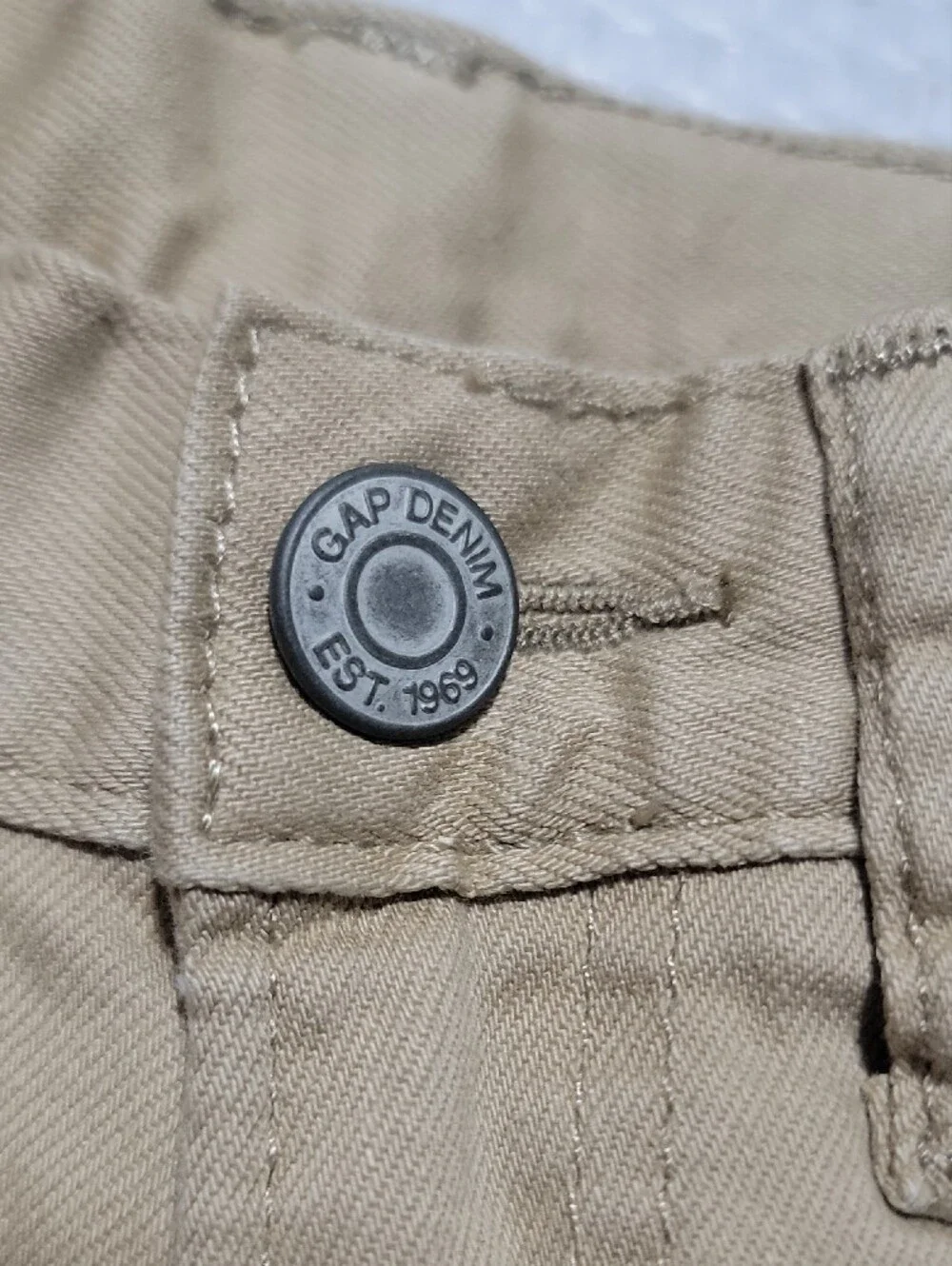 GAP Tan Khaki Denim Shorts 4yr Toddler